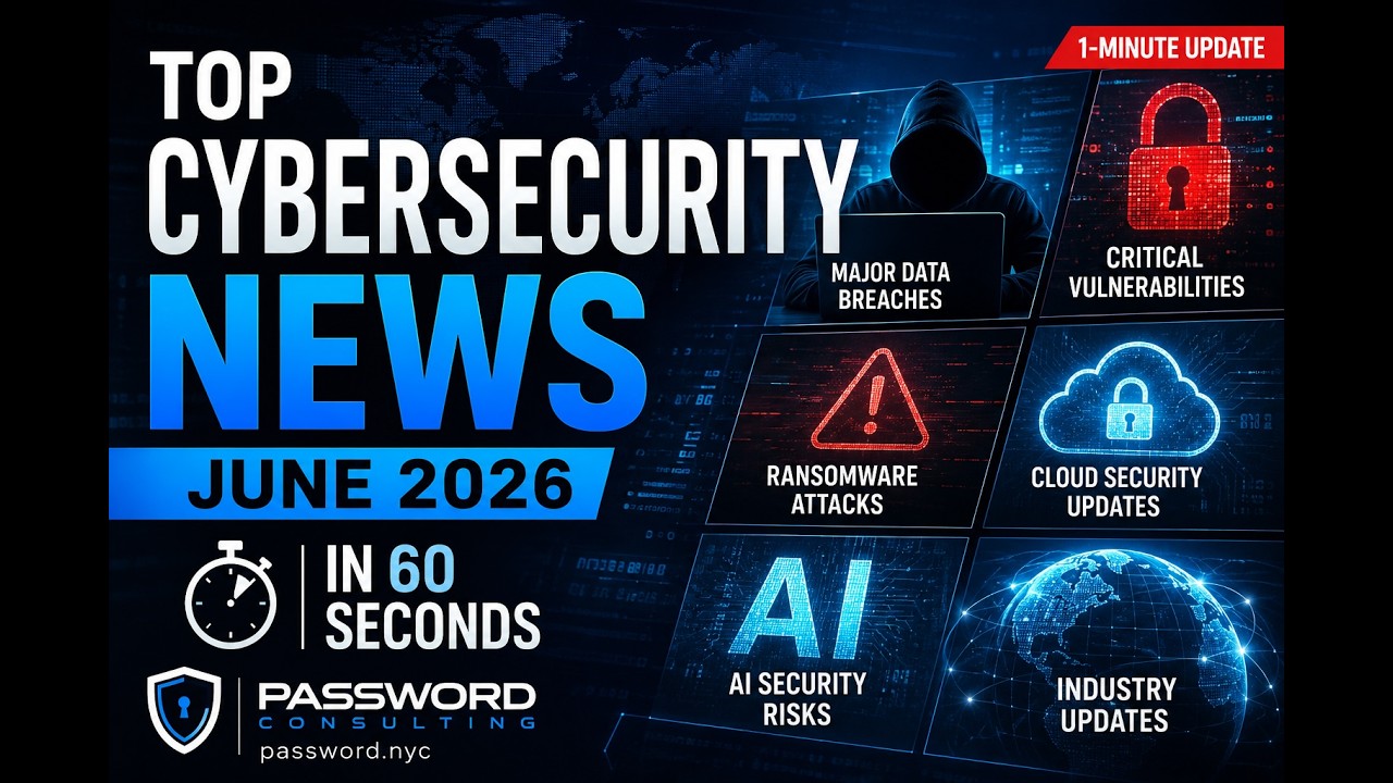 Top Cybersecurity News | June 2026 | World Cup Cyber Threats & AI in 60 Seconds